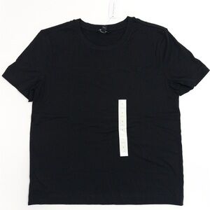 NWT Banana Republic Factory Premium Cotton Relaxed Perfect T-Shirt Black Size S